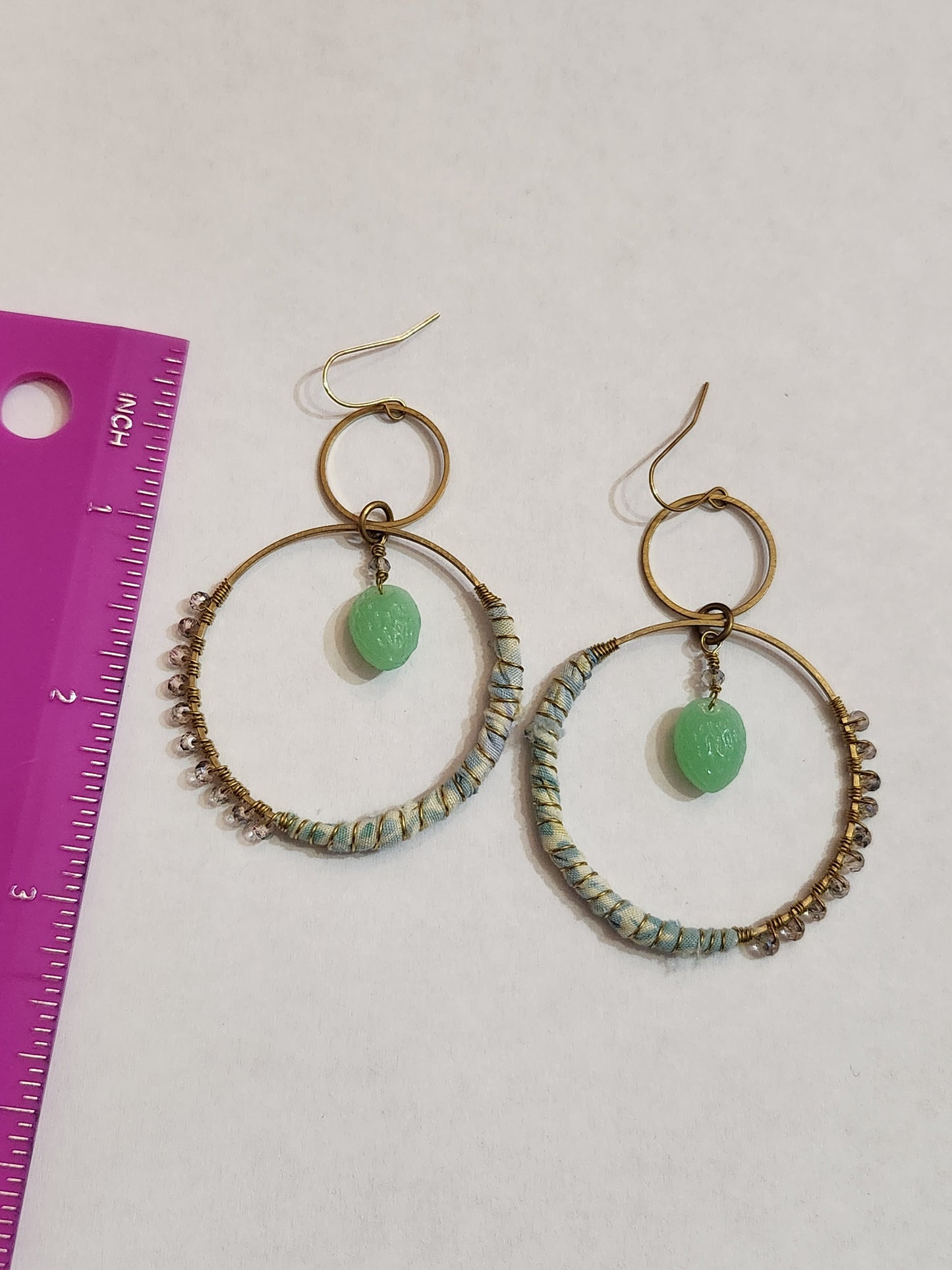 Green Fruit Hippie Hoops