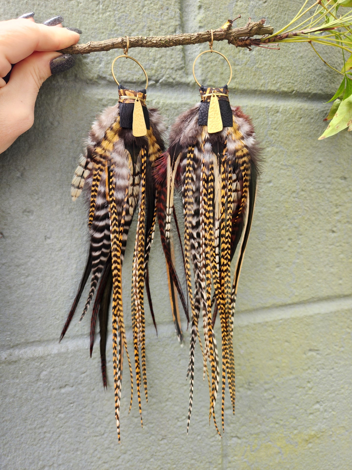 Extravagant Feather Earrings 4