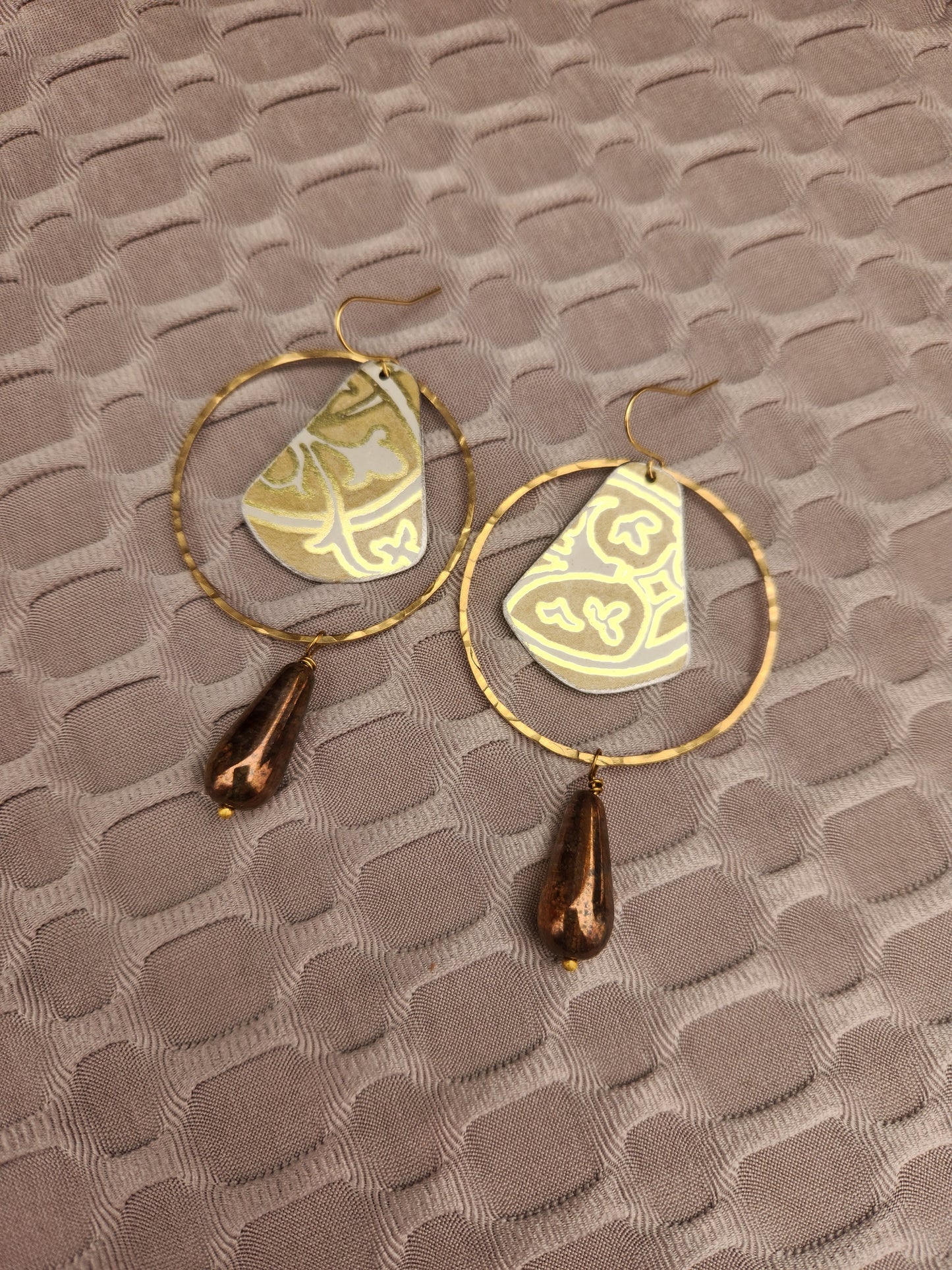 Golden Tin Earrings