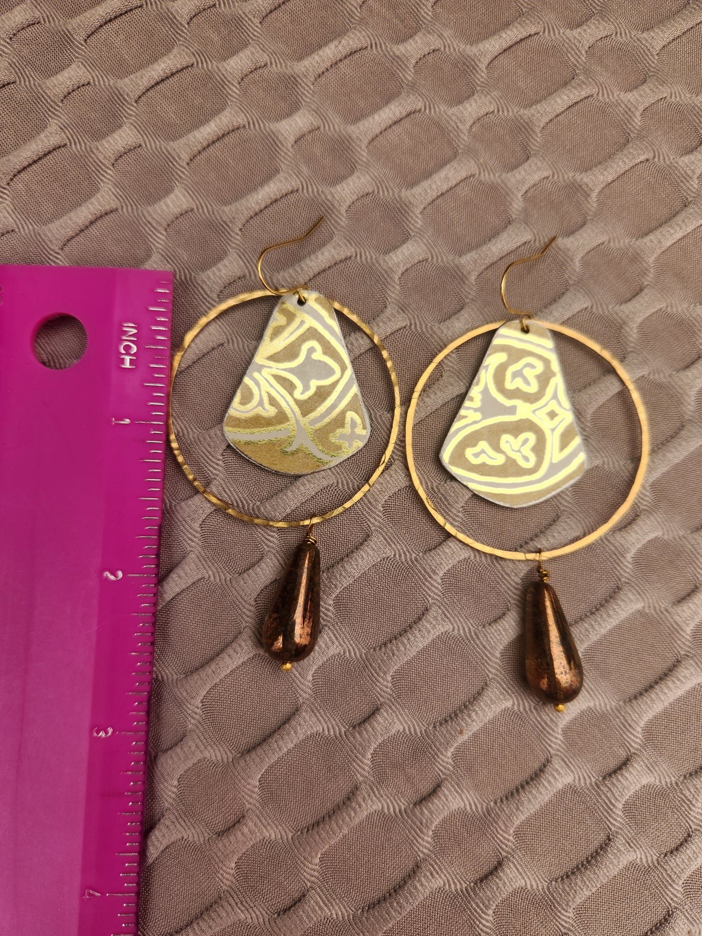 Golden Tin Earrings