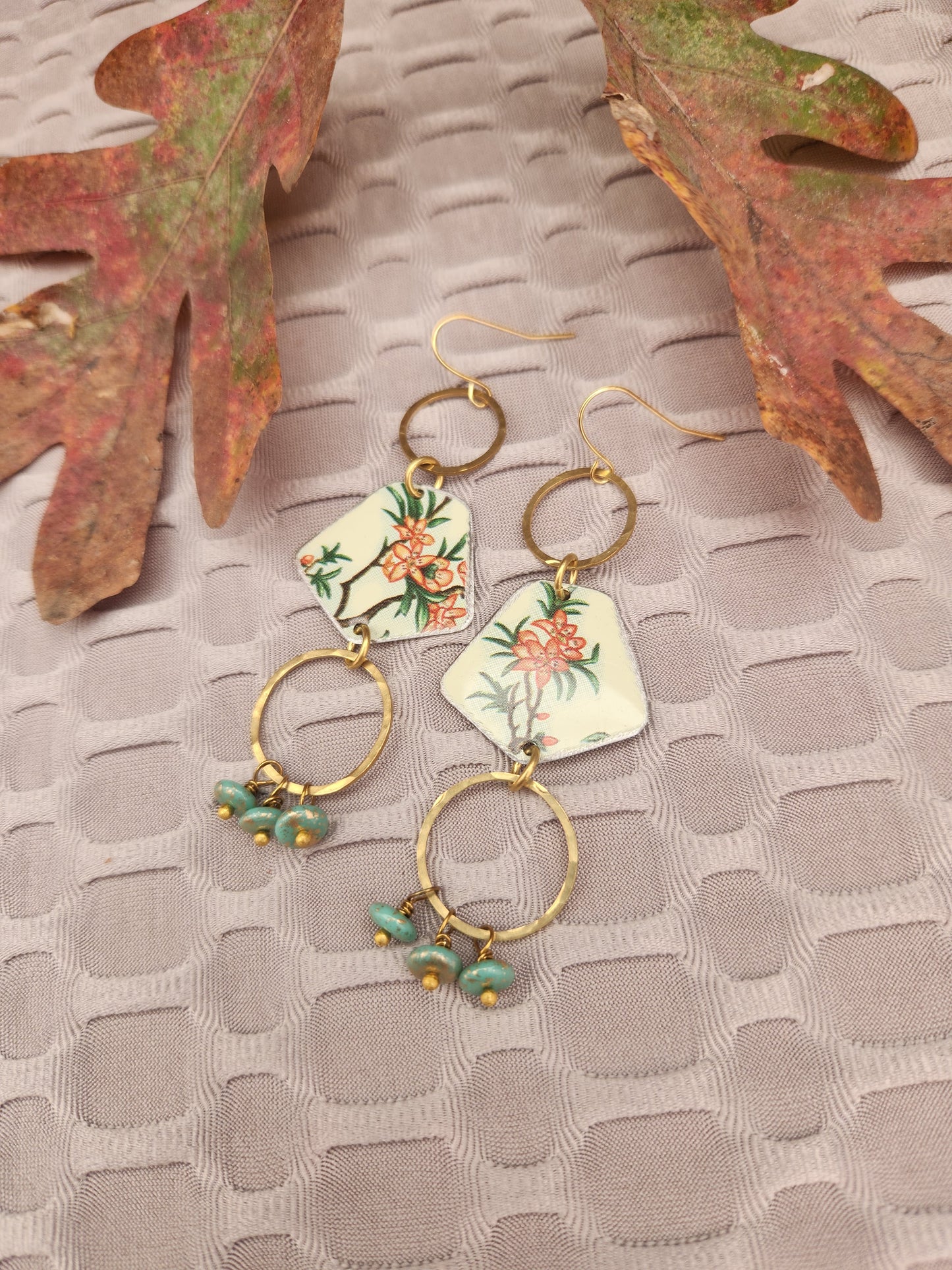 Floral Tin Earrings