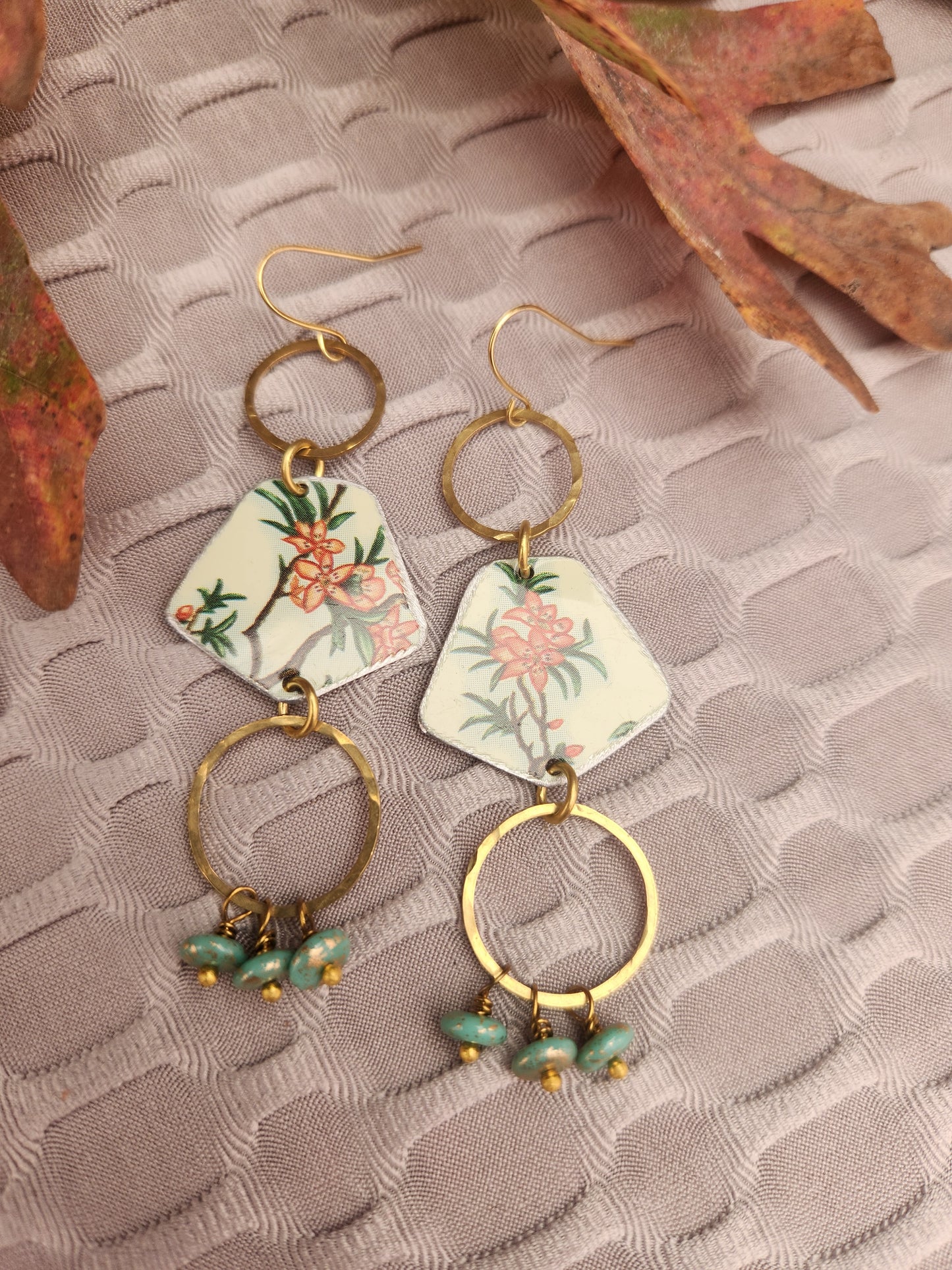 Floral Tin Earrings