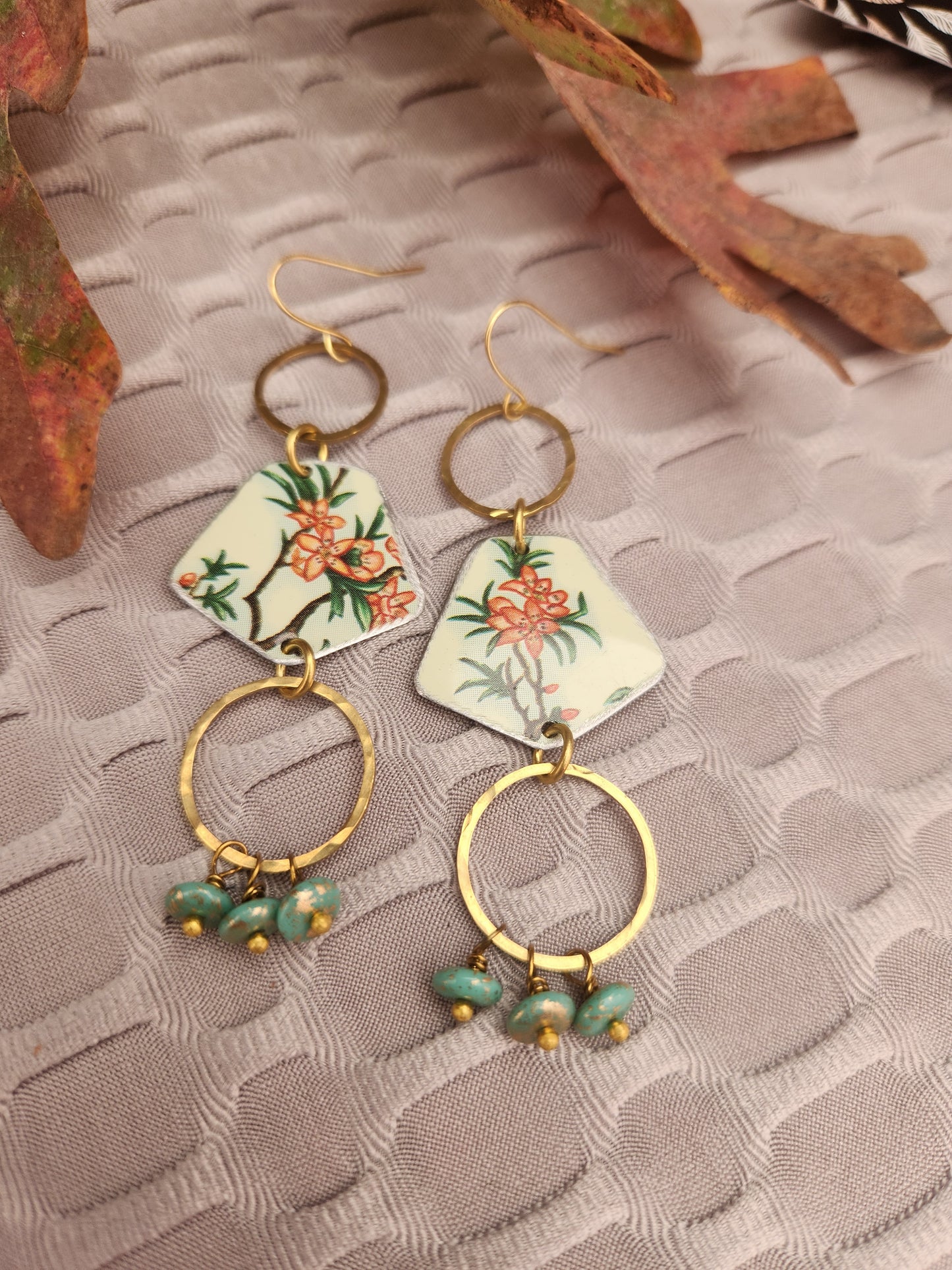 Floral Tin Earrings