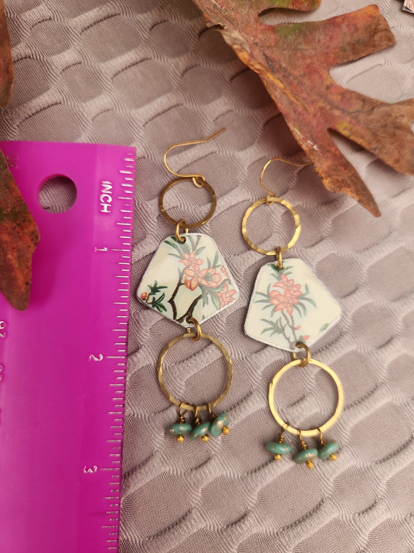 Floral Tin Earrings