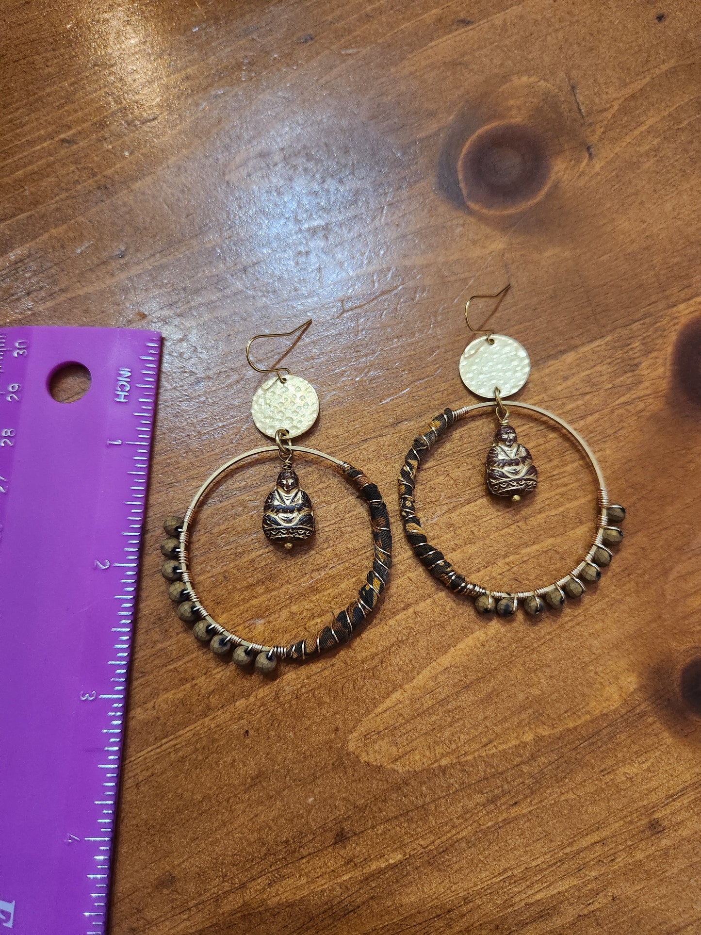 Brown Buddha Hippie Hoops