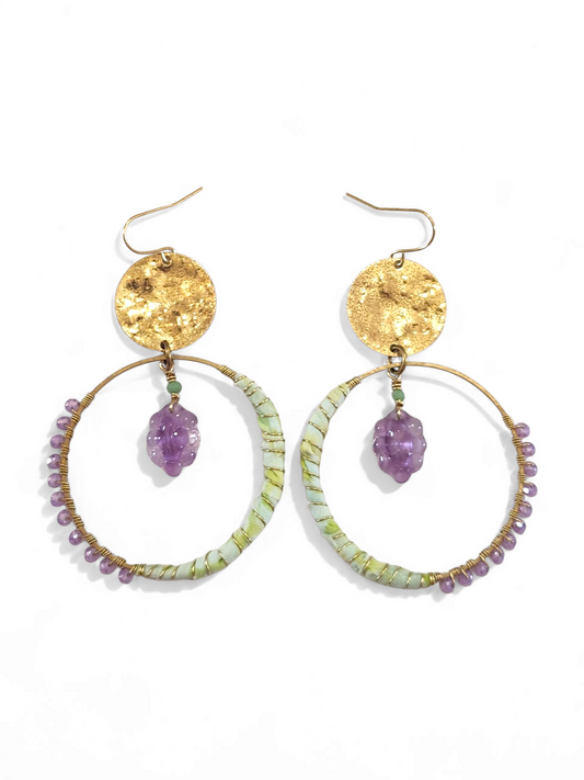 Grape Hippie Hoops