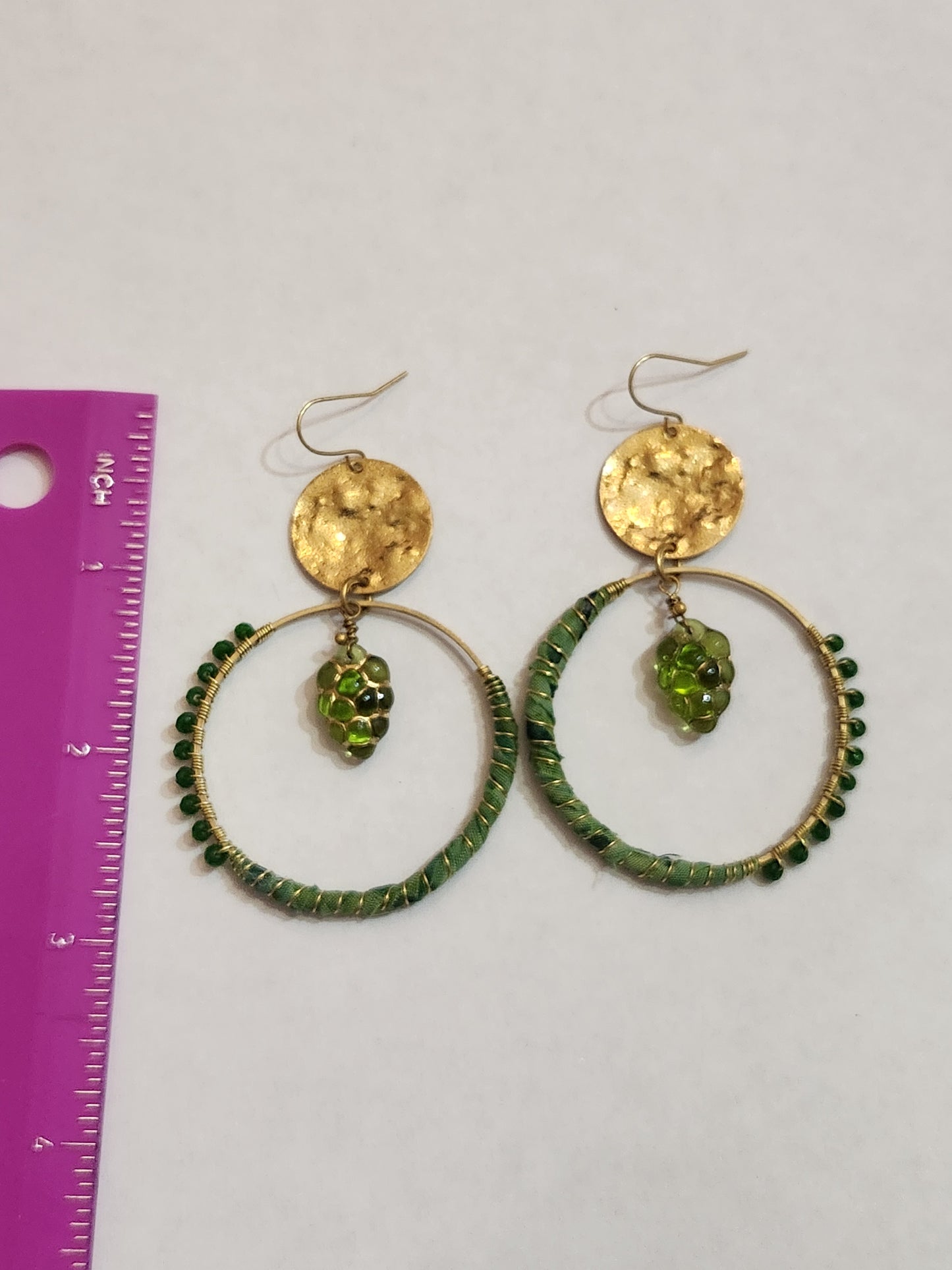 Green Grape Hippie Hoops