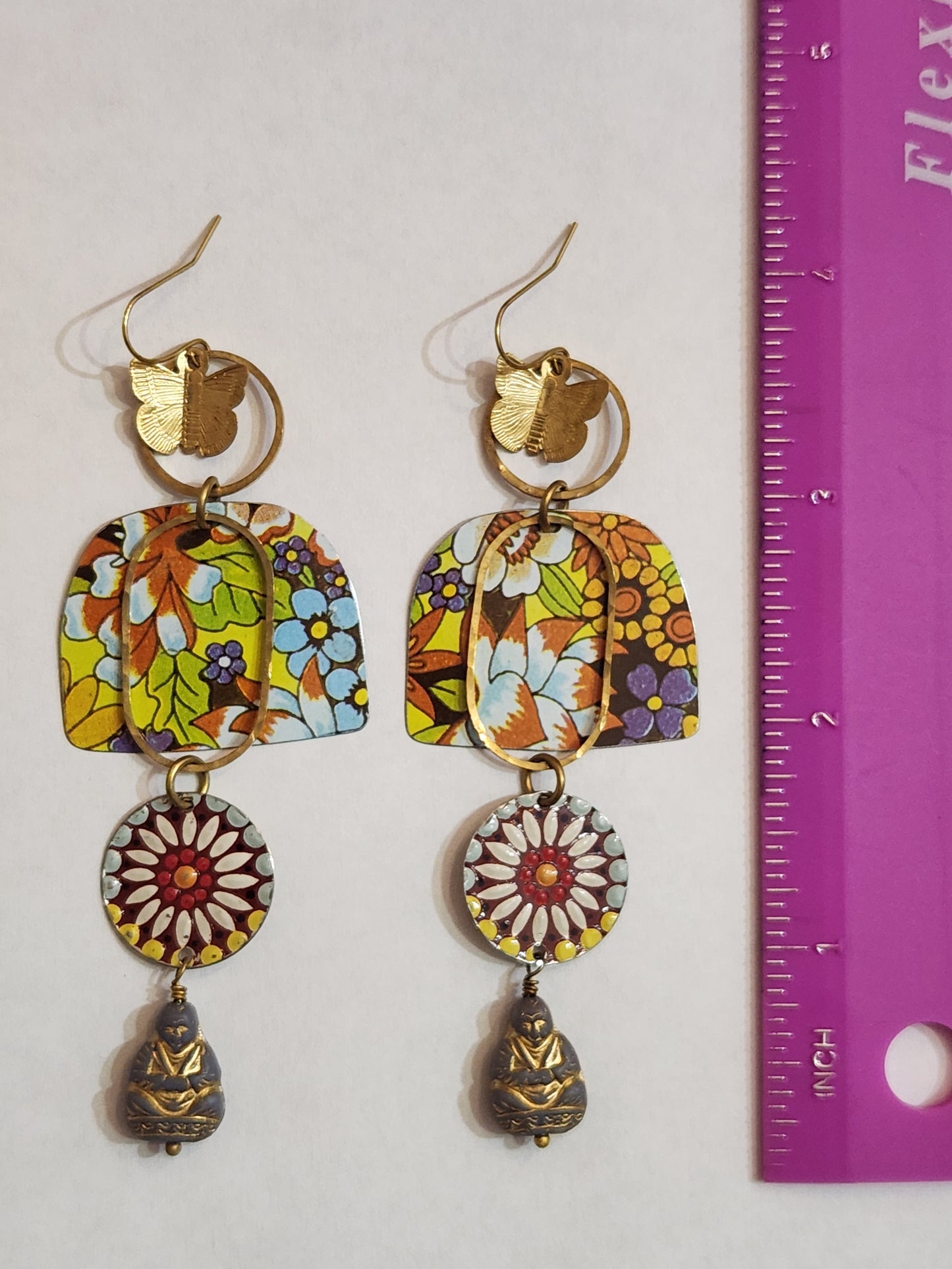 70s Florals with Butterflies and Buddhas