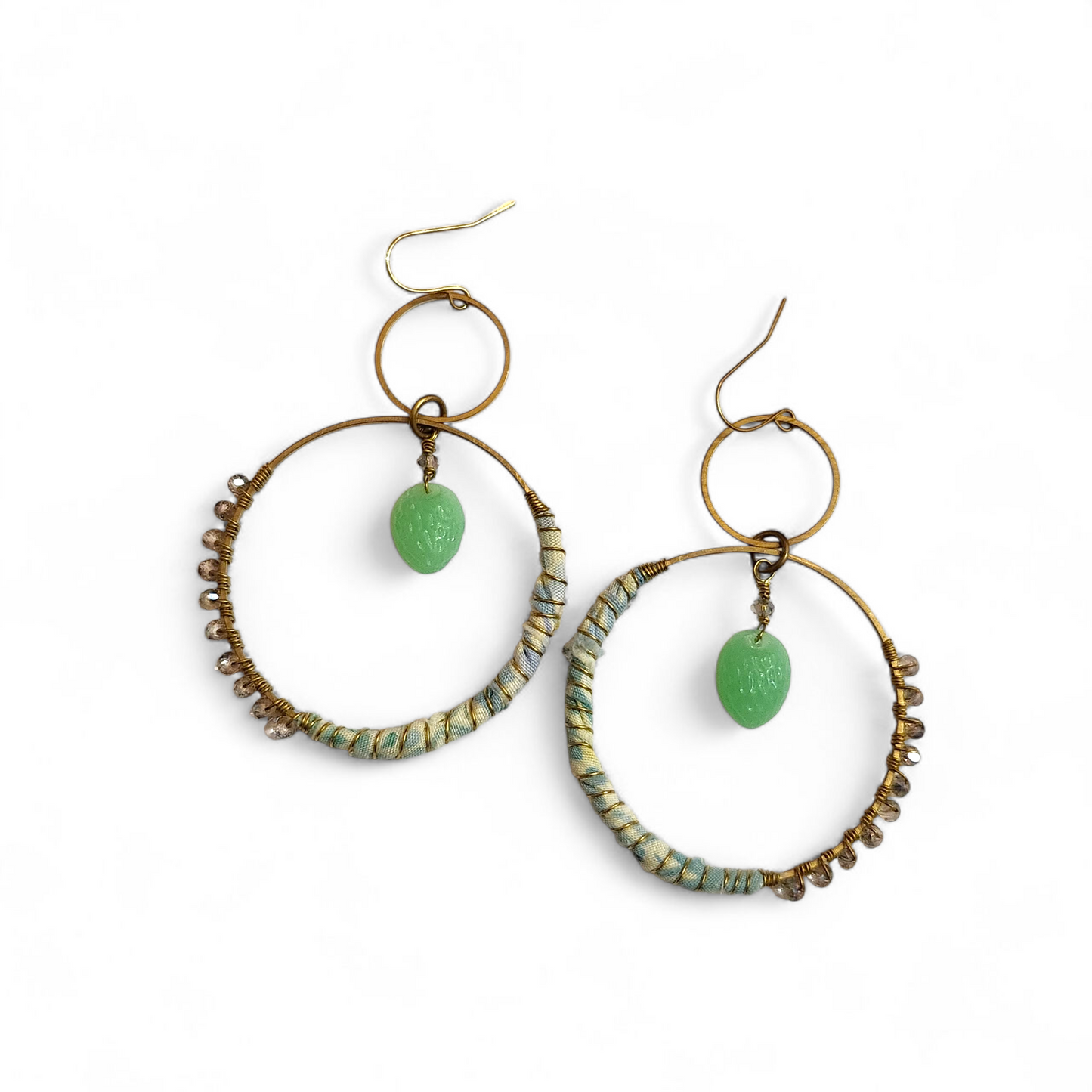 Green Fruit Hippie Hoops