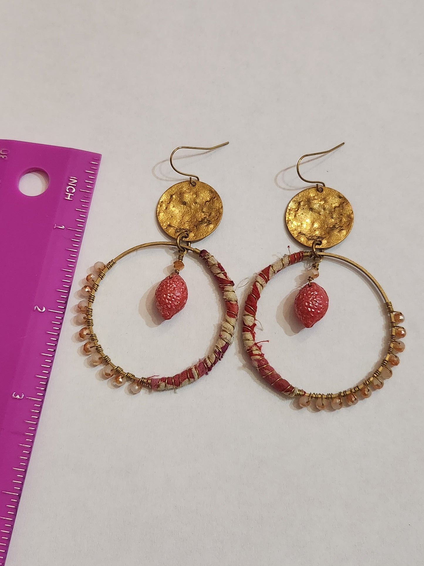 Red Fruit Hippie Hoops