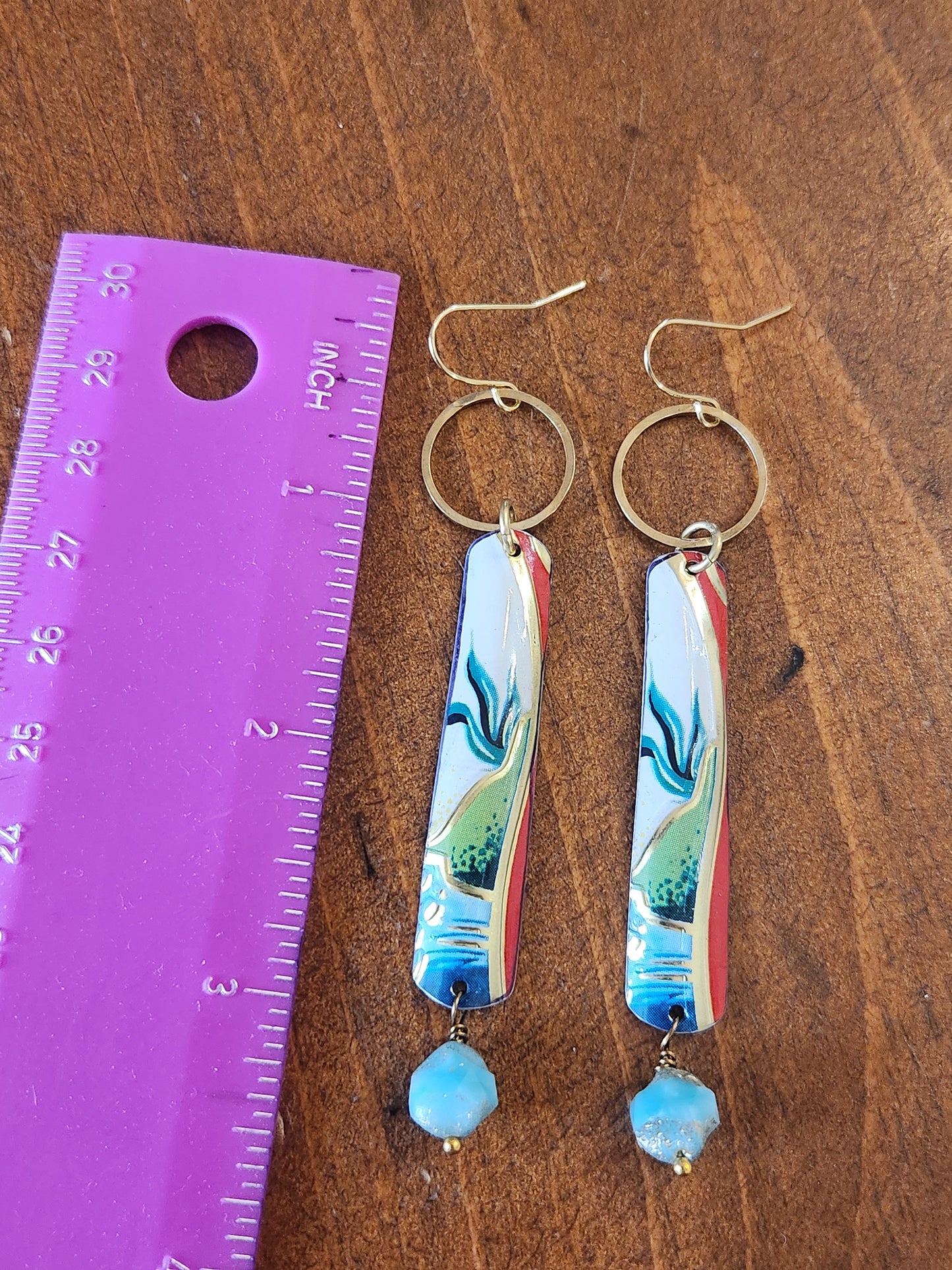 Slender Tin Earrings
