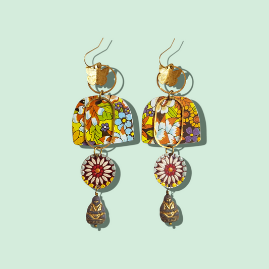 70s Florals with Butterflies and Buddhas
