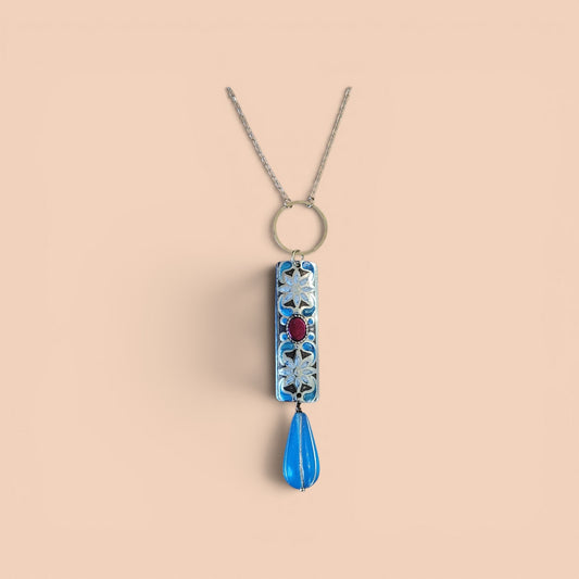 Embossed Tin Necklace